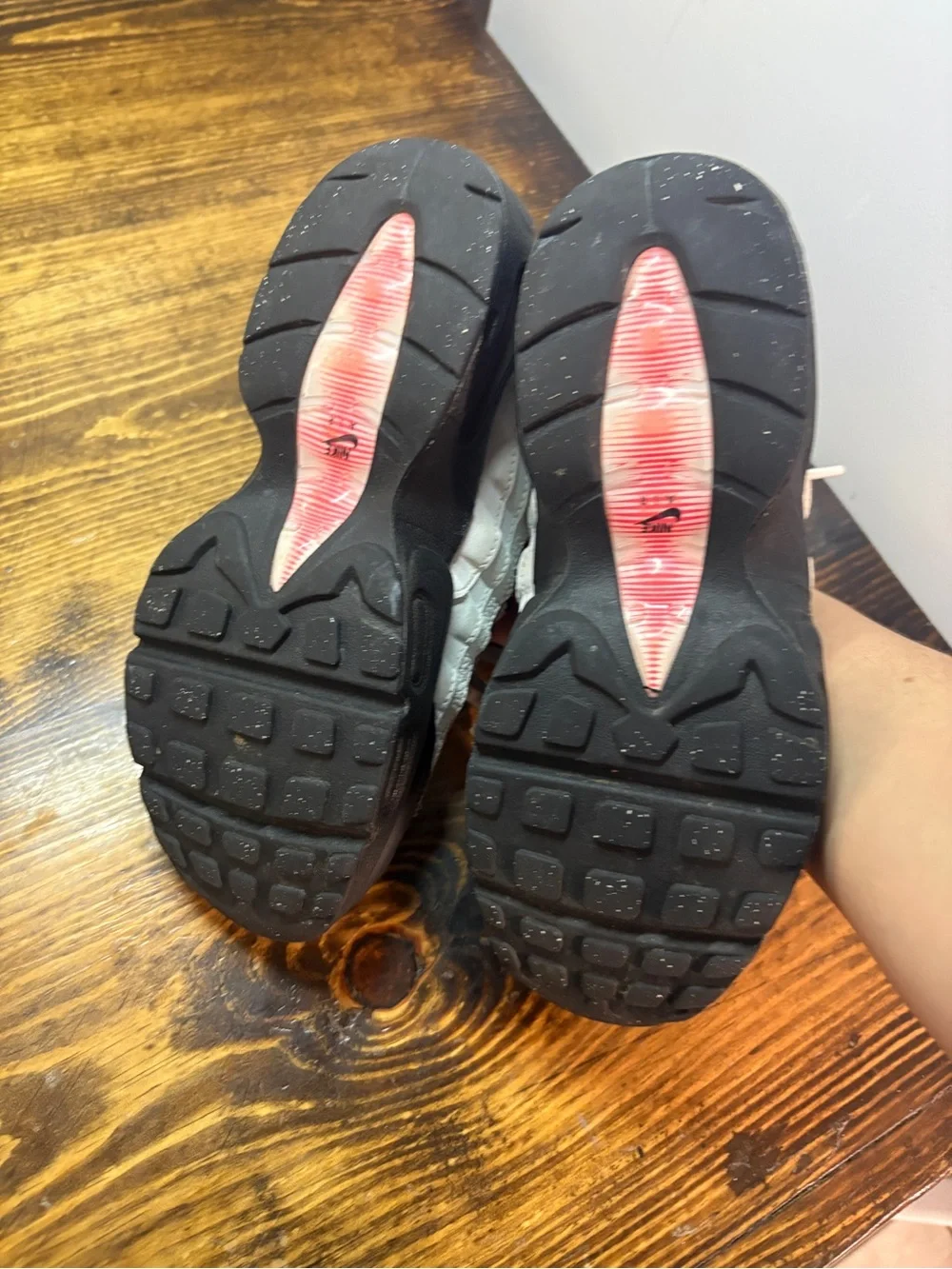 Black Nike air max sneakers size 1.5Y